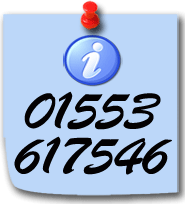 All Enquiries Call 01553 617546 info-tel-note